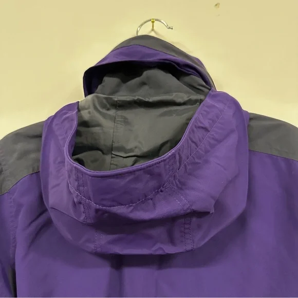 VTG LL Bean Winter Coat Purple Black Small